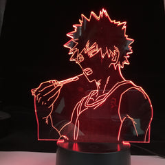 Bakugo My Hero Academia For Room Decor Birthday Gift Manga Gadget My Hero Academia Katsuki Bakugo Light Anime 3d Led Night Lamp