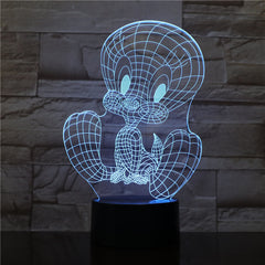 TweetyBird 3D LED Night Light USB Touch Sensor RGB Decoration Child Kids Gift Cartoon Action Figure Table Lamp Bedroom Dropship