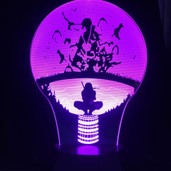 Visual Illusion Anime 3D Night Light Home Bedroom Table Decoration for Children's Festival Birthday Gifts  7 Color Changes With Remote Control LED Lamp