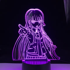 Danganronpa Junko Enoshima Led Night Light Lamp for Room Decor Kids Child Gift Danganronpa Acrylic Desk Lamp Junko Enoshima