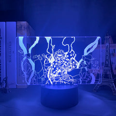 Anime Figure Kimetsu No Yaiba Zenitsu Agatsuma 3D LED Small Night Lamp Home Bedroom Desk Decoration r Children's Festival Birthday gifts