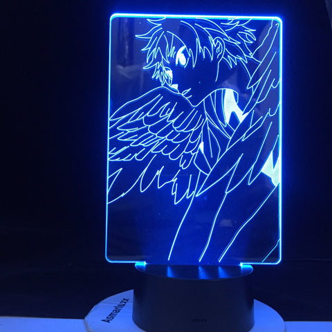 HINATA WINGED SPIKE LED ANIME LAMP HAIKYUU Kid Child Nightlight Bedside Desk Lamp Japanese Led Night Light Dropship Service