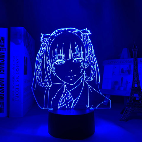 Kakegurui Compulsive Gambler Kirari Momobami Led Night Light for Bedroom Decor Nightlight Birthday Gift Anime 3d Lamp Kakegurui