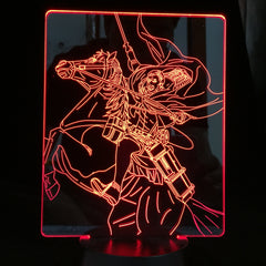 Attack on Titan Erwin Smith Anime 3d Lamp Light for Bedroom Decoration Kids Gift Attack on Titan LED Night Light Dropshipping