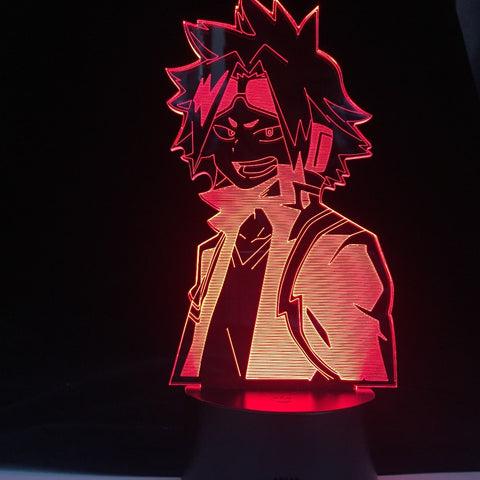 DENKI KAMINARI ANIME Led Lamp Nightlights MY HERO ACADEMIA 3D Light For Home Decoration Christmas Holiday New Year Gift