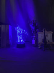 3D Led Night Light Cloud Strife Figure Colorful Nightlight for Kids Bedroom Decor Light USB Table Lamp Game Final Fantasy Gift