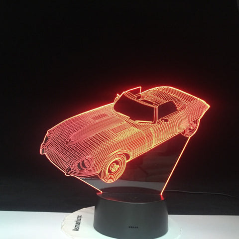 Colors Change Home Decor Light Fixture 3D LED Car Shape Light USB Luminarias Vehicle Night Light Baby Sleep Desk Lamp 1466