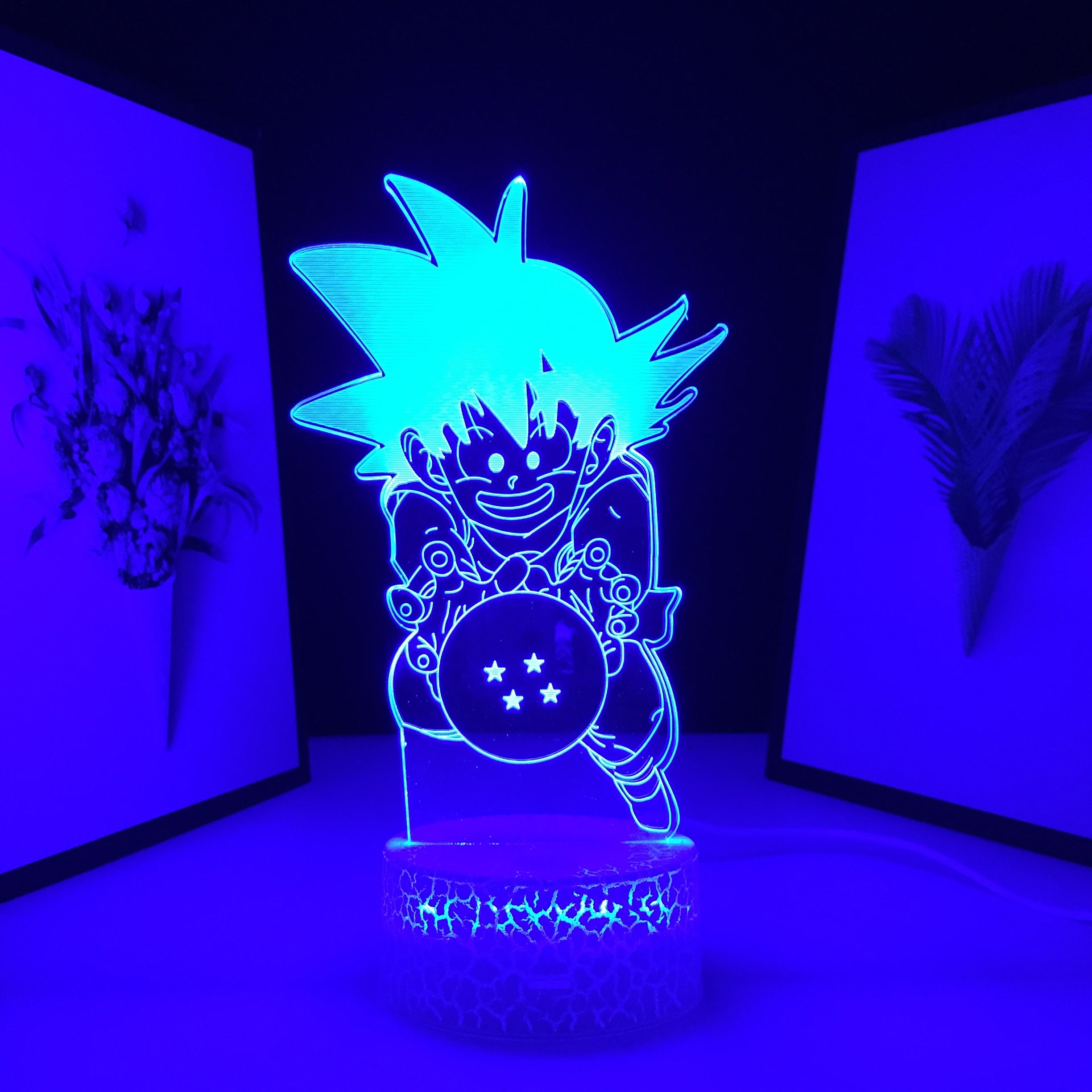 Acrylic 3D LED Lamp Anime Figure Neon Lights Atmosphere Lamp for Child USB Link Charging Color Change With Remote Control