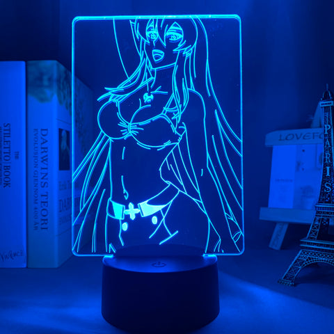 Led Night Light Akame Ga Kill Esdeath 3d Lamp Anime for Room Decor Nightlight Kid Child Birthday Gift Akame Ga Kill Esdese Light