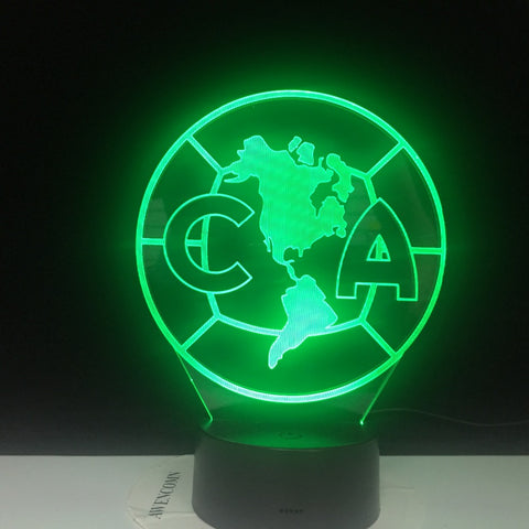 Novelty 7 Color change Creative 3D CA North America Map Acrylic Visual Light LED Lamp Decoration Lamps Bedroom Night Light Gifts