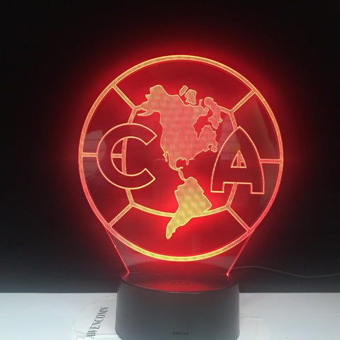 Novelty 7 Color change Creative 3D CA North America Map Acrylic Visual Light LED Lamp Decoration Lamps Bedroom Night Light Gifts