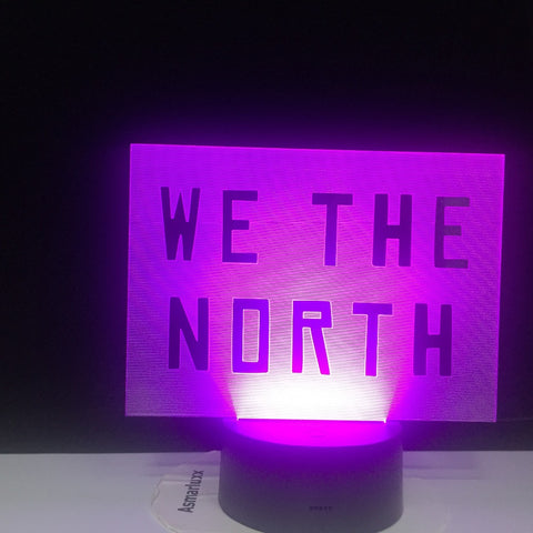 Game We The North 3D Led Night Light for Office Room Decor Nightlight Touch Switch Color Changing Atmosphere Lamp Dropshipping