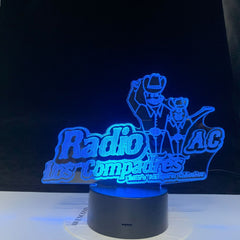 Radio AC Los Compadres 3d lamp Patty Table Lamp Acrylic Creative Decorations Bedroom Sleeping LED Nightlight Gift Dropshipping