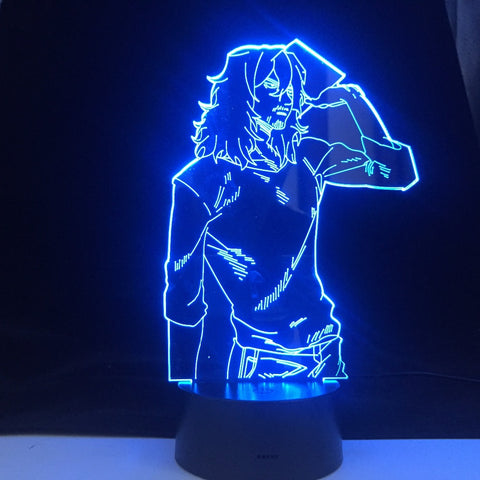 SHOTA AIZAWA 3d LED ANIME LAMP MY HERO ACADEMIA 3D Led 7 Colors Light Japanese Anime Remote Control Base Table Lamp Dropship