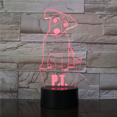 Dog PT 3D Lamp lovely Night Light for Children Bedroom Battery Nightlight Dropshipping Gift for Adult Led Night Light Unique2919