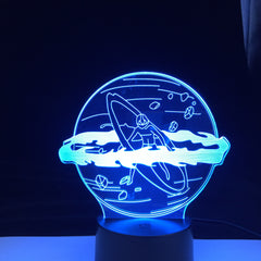 3D LED Lamp Avatar The Last Airbender Aang Home Bedroom Desk Decoration Small Night Light for Kids  Multiple Color Changes With Remote Control
