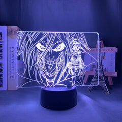 Acrylic 3d Lamp Attack on Titan Levi Ackerman for Home Room Decor Light Child Gift Attack on Titan LED Night Light Anime