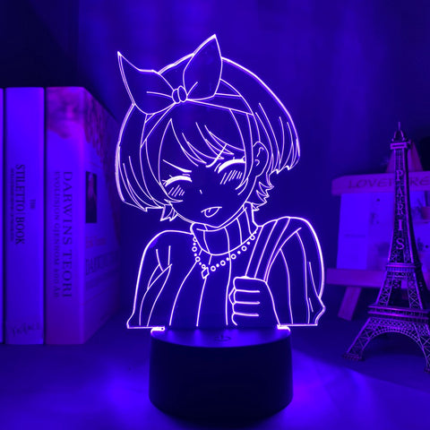 3d Lamp Anime Rent A Girlfriend Sarashina Ruka Night Light for Kids Bedroom Decor Birthday Gift Manga Kanojo Okarishimasu Lamp