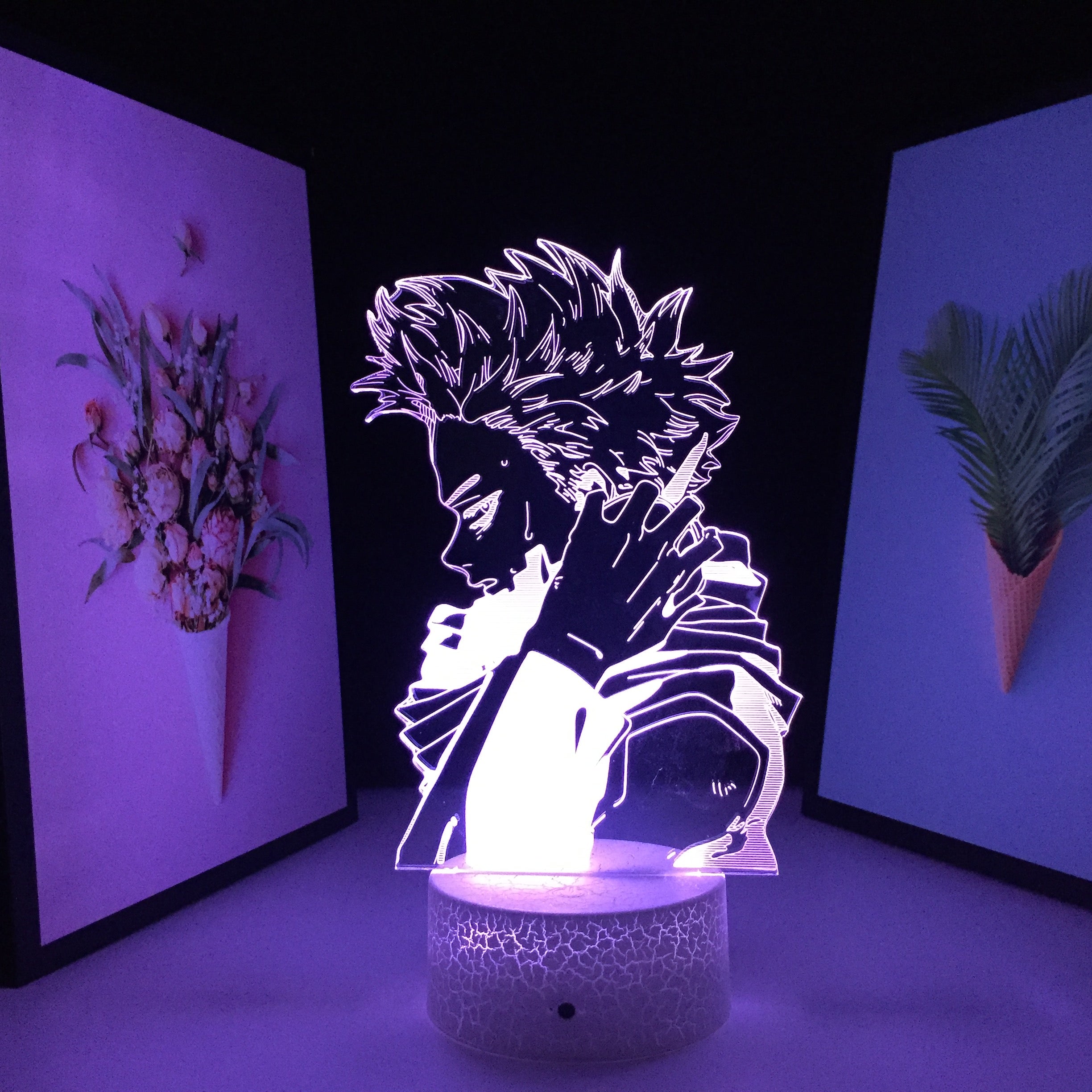 Anime 3D LED Night Light My Hero Academia Hitoshi Shinso Lamp for Bedroom Decor Birthday Gift Light Manga Gadget Table Lamp