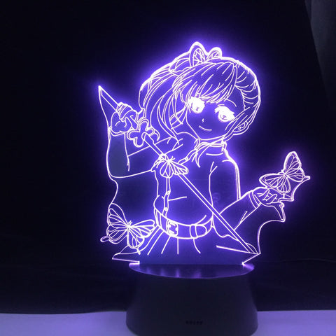 Demon Slayer Tsuyuri Kanawo Colors Change 3d Led Nightlight Anime Home Party Decoration Acrylic Night Lamp Dropshipping Best