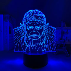 Anime Led Light Attack on Titan Beast Titan for Bedroom Decor Night Light Kid Birthday Gift Manga Shingeki No Kyojin 3d Lamp