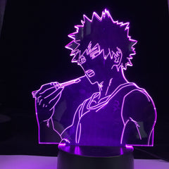 Bakugo My Hero Academia For Room Decor Birthday Gift Manga Gadget My Hero Academia Katsuki Bakugo Light Anime 3d Led Night Lamp