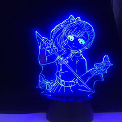 Night Light Anime Demon Slayer Kimetsu No Yaiba Tsuyuri Kanao Home Decor Children's Festival Birthday Gifts 3D Lamp 7  Color Changes With Remote Control