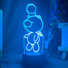 Game Final Fantasy Moogle Figure Led Night Light Lamp for Kids Bedroom Decor Color Changing Nightlight Cool Child Christmas Gift