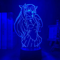 3d Lamp Anime Fate Stay Night Rin Tohsaka Night Light for Kids Room Decor Birthday Gift Manga Fate Stay Night Lamp Rin Tohsaka