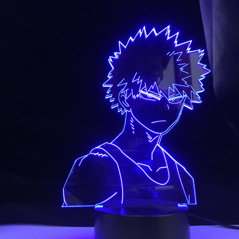 My Hero Academia Katsuki Bakugo Light Anime 3d Led Night Lamp Bakugo My Hero Academia for Room Decor Birthday Gift Manga Gadget