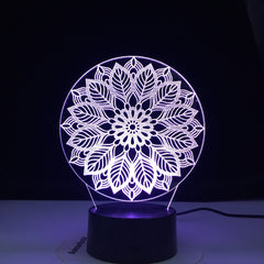 Artistic Modeling Abstract 3d Lamp 7 Color Led Night Lamps For Kids Touch Led Usb Table Lampara Lampe Baby Sleeping Nightlight