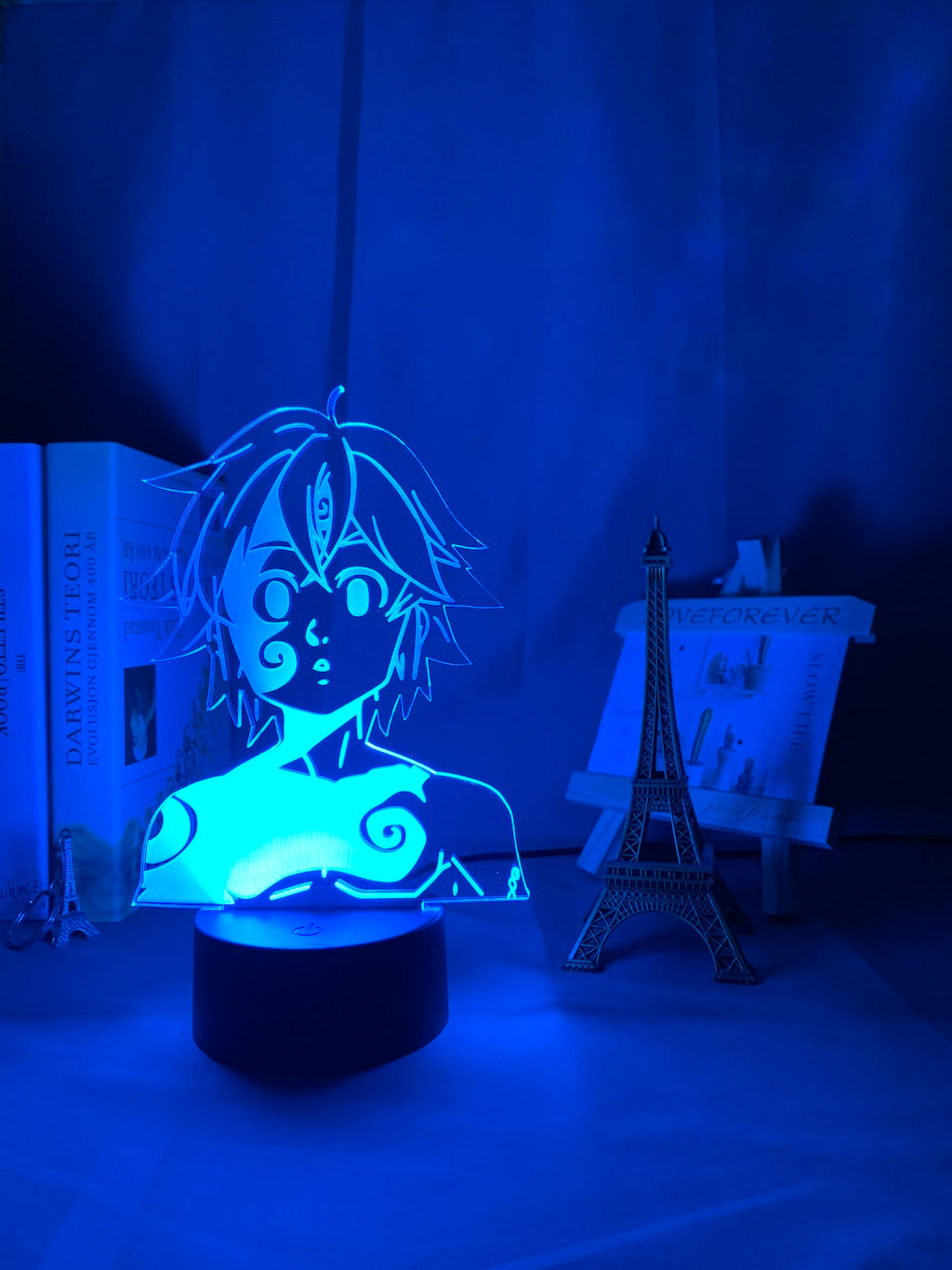 Acrylic Night Light Lamp Manga The Seven Deadly Sins Gadget for Home Room Decorative Light Meliodas Figure Kids Table Lamp Gift