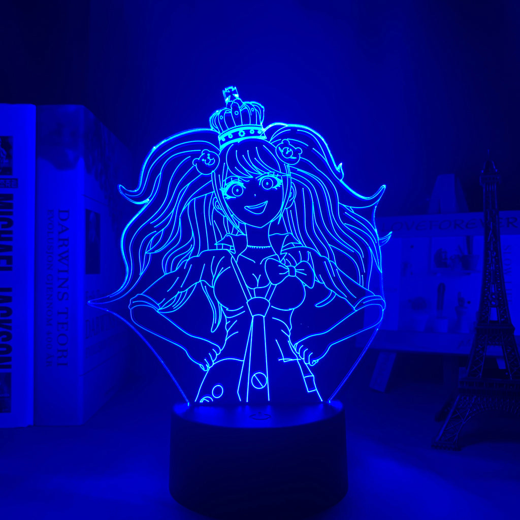 Danganronpa Led Night Light Junko Enoshima Lamp for Room Decor Kids Child Gift Danganronpa Acrylic Table 3d Lamp Junko Enoshima