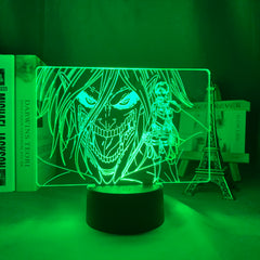 Acrylic 3d Lamp Attack on Titan Levi Ackerman for Home Room Decor Light Child Gift Attack on Titan LED Night Light Anime