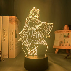 Anime Figure 3D Night Lamp Kimetsu No Yaiba Shinobu Kocho Home Decor Children's Festival Birthday gifts USB link Charging