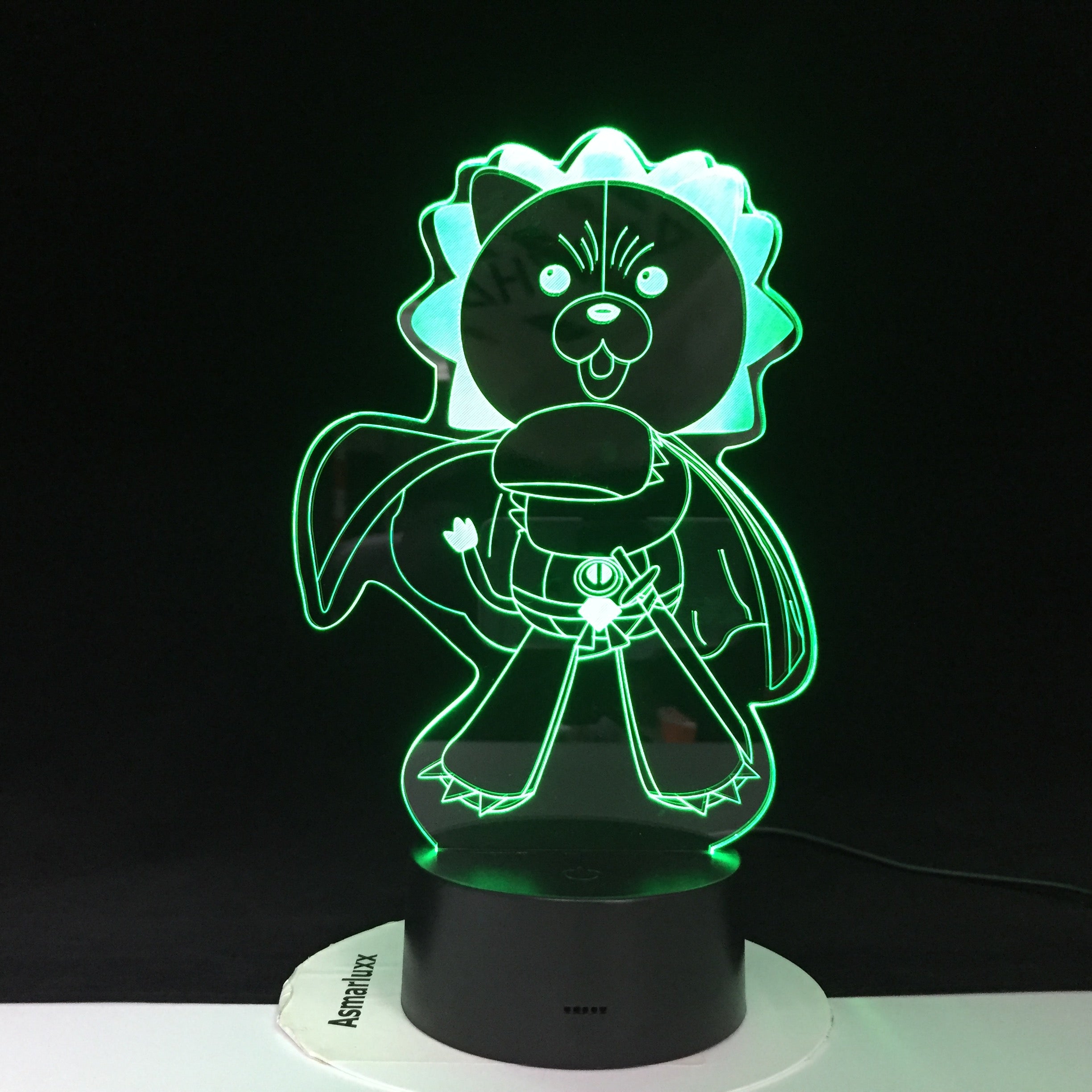 Anime Figure Kon 3D Night Light Home Bedroom Table Decoration for Children's Festival Birthday Gifts Acrylic 7 Color Changes LED Lamp