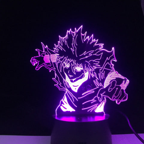 Killua Attacking Anime Lamp Hunter x 3D Led 16 Colors Decor Light Japanese Anime Remote Control Base Table Lamp Home Decor