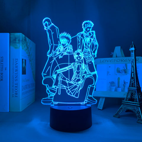 3D LED Lamp Anime Figure Bedroom Desk Decoration Small Night Light for Children's Festival Birthday Gifts Nana Black Stone Neon Lights With Remote