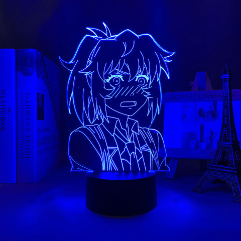 High Rise Invasion Nise Mayuko 3D LED Lamp Anime Figure Bedroom Desk Decoration Small Night Light for Children's Festival Birthday Gifts Neon Lights With Remote