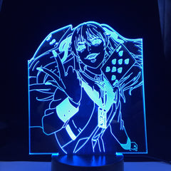 Anime Kakegurui Lamp Jabami Yumeko From Compulsive Gambler Gift for Bedroom Decor Nightlight Japanese Waifu 3D Led Night Light