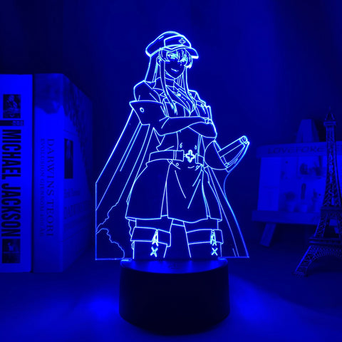 Anime 3d Lamp Akame Ga Kill Esdeath LED Night Light for Room Decor Nightlight Birthday Gift Manga Akame Ga Kill Neon Light