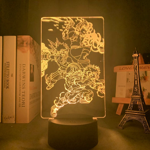 Anime Led Night Light My Hero Academia Izuku for Bedroom Decor Birthday Gift Manga My Hero Academia Shoto 3d Light Bakugo