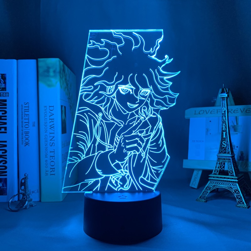 Danganronpa V3 Led Night Light Nagito Komaeda Lamp for Bedroom Decor Kids Gift Danganronpa V3 Acrylic Neon Lamp Nagito Komaeda