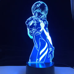Ayanami Rei Anime Lamp for Room Decor 3D Night Light Rgb Colorful Desk Lamp iLight Manga Gift Drop Shipping Best Gift