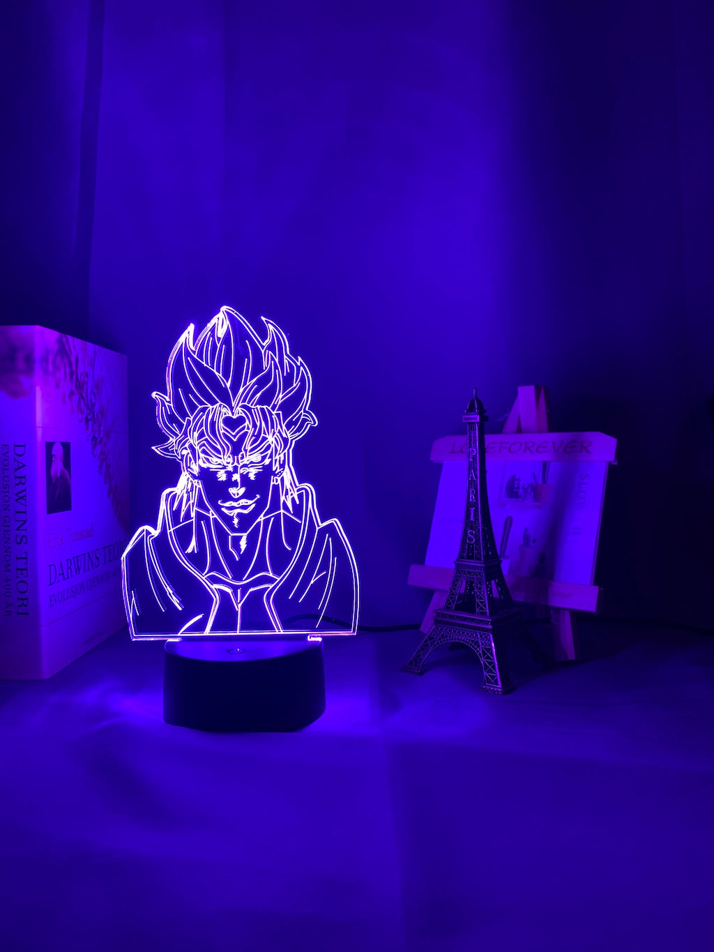 Acrylic Night Lamp Anime JoJo Bizarre Adventure for Bedroom Decor Light Touch Sensor Colorful Table Led Night Light Dio Figure