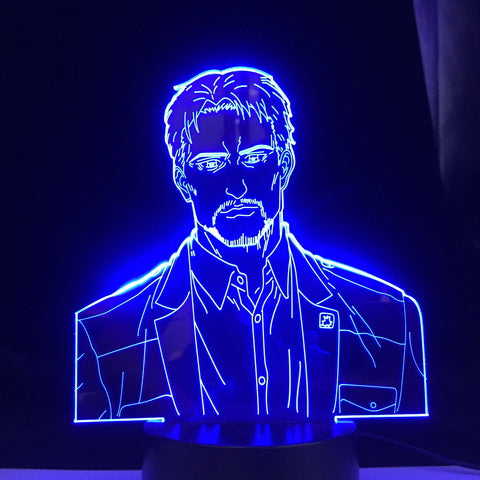 Reiner Braun for Bedroom Decor Light Kids Birthday Gift Attack on Titan 3d Lamp USB 3d Led Night Light Anime Attack on Titan