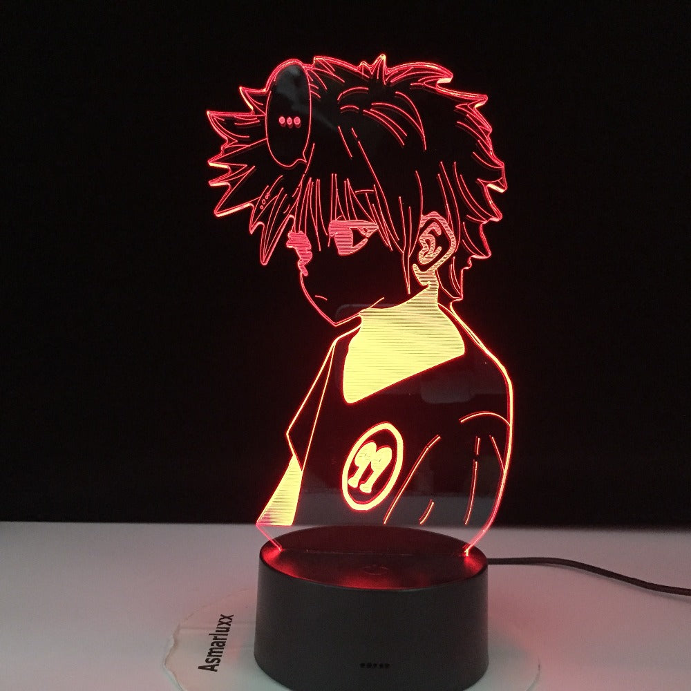 Anime Hunter X Hunter Killua Zoldyck Figure Led Night Light Nightlight Color Changing Usb Battery Table 3d Lamp Gift for Kids