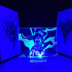 Bleach Anime Yoruichi Shihouin  Night Light Home Bedroom Table Decoration for Children's Festival Birthday Gifts 7 Color Changes  LED Lamp