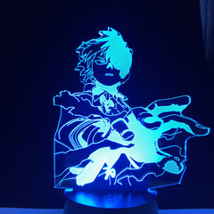 Boku no Hero Academia ANIME LAMP Todoroki Shoto Led Night Lights MY HERO ACADEMIA Lampara For Xmas Gift