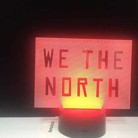 Game We The North 3D Led Night Light for Office Room Decor Nightlight Touch Switch Color Changing Atmosphere Lamp Dropshipping